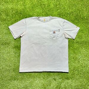 Carhartt Force FR Flame Resistant Short Sleeve Shirt Men’s Size Large Light Grey
